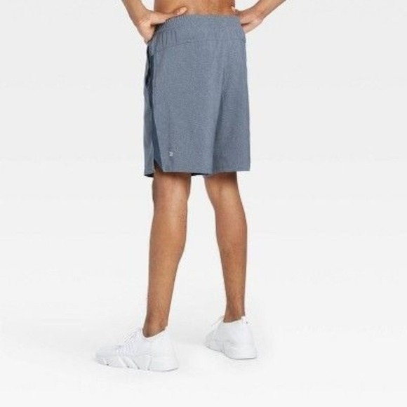 All in Motion Men's Lined Run Shorts 9", Navy Heather, Size XXL, NWT - Picture 2 of 8